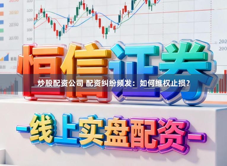 炒股配资公司 配资纠纷频发：如何维权止损？
